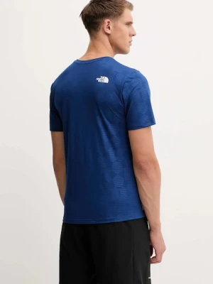 The North Face t-shirt 24/7 męski kolor niebieski wzorzysty NF0A8BEPEEO1