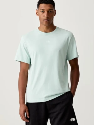 The North Face T-shirt basic męski bawełniany Essential Center Logo turkusowy