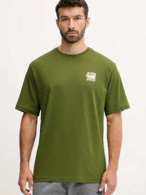The North Face t-shirt bawełniany Connected Relaxed męski kolor zielony z nadrukiem NF0A8EGWBRI1