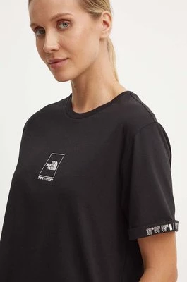 The North Face t-shirt bawełniany Coordinates Tee damski kolor czarny NF0A89CJJK31