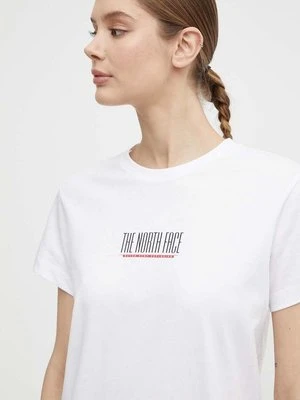 The North Face t-shirt bawełniany damski kolor biały NF0A87E9FN41