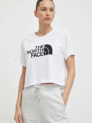 The North Face t-shirt bawełniany damski kolor biały NF0A87NAFN41