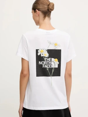 The North Face t-shirt bawełniany damski kolor biały NF0A8F67FN41