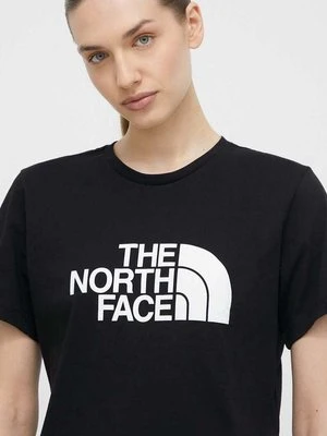 The North Face t-shirt bawełniany damski kolor czarny NF0A87NAJK31