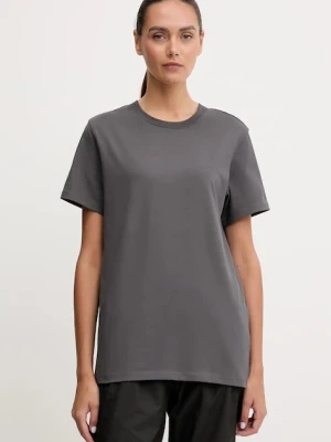 The North Face t-shirt bawełniany Dome Relaxed damski kolor szary NF0A8DZ2RHI1