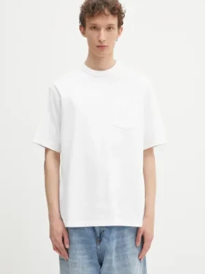 The North Face t-shirt bawełniany Dome Relaxed męski kolor biały gładki NF0A8C3PFN41