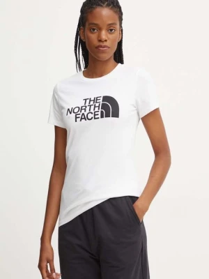 The North Face t-shirt bawełniany Easy Tee damski kolor biały NF0A8A6DFN41