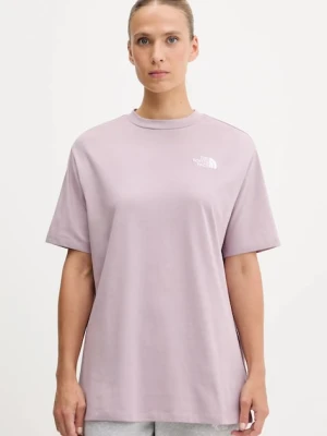 The North Face t-shirt bawełniany Essential damski kolor różowy NF0A87NQD2Q1