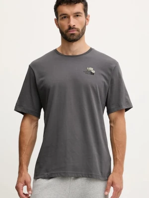 The North Face t-shirt bawełniany Flower Dome męski kolor szary z nadrukiem NF0A8EGXRHI1