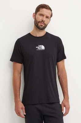 The North Face t-shirt bawełniany M S/S Fine Alpine Equipment Tee 3 męski kolor czarny z nadrukiem NF0A87U3JK31