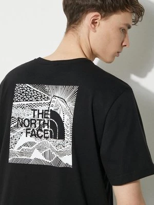 The North Face t-shirt bawełniany M S/S Redbox Celebration Tee męski kolor czarny z nadrukiem NF0A87NVJK31