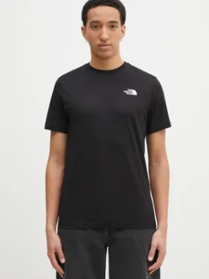 The North Face t-shirt bawełniany M S/S Redbox Celebration Tee męski kolor czarny z nadrukiem NF0A87NVJK31