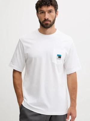 The North Face t-shirt bawełniany męski kolor biały z nadrukiem NF0A8E3MFN41