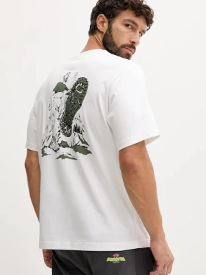 The North Face t-shirt bawełniany męski kolor biały z nadrukiem NF0A8F2TFN41