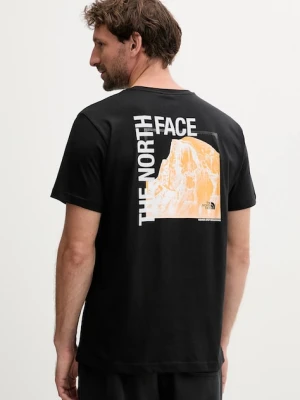 The North Face t-shirt bawełniany męski kolor czarny z nadrukiem NF0A8EE9JK31