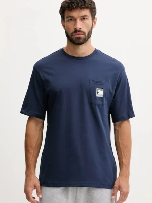 The North Face t-shirt bawełniany męski kolor granatowy z nadrukiem NF0A8E3M8K21