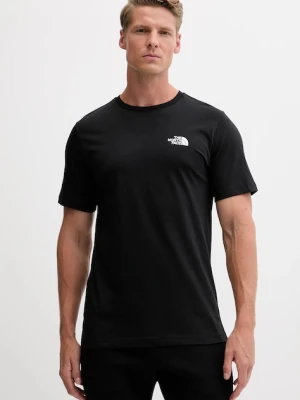 The North Face t-shirt bawełniany Mountain Sketch męski kolor czarny z nadrukiem NF0A8EE8JK31