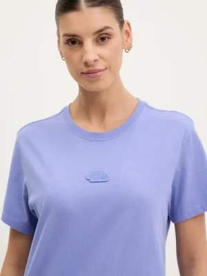 Zdjęcie produktu The North Face t-shirt bawełniany Nature Relaxed damski kolor fioletowy NF0A8BVW0YI1