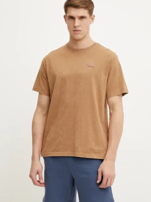 Zdjęcie produktu The North Face t-shirt bawełniany Nature Relaxed męski kolor brązowy z aplikacją NF0A8BVY6IH1