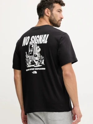 The North Face t-shirt bawełniany No Signal męski kolor czarny z nadrukiem NF0A8F2MJK31