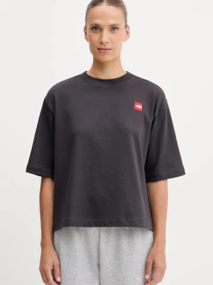 The North Face t-shirt bawełniany Redbox damski kolor szary NF0A8EG60SA1