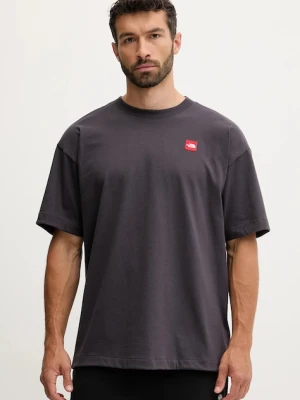 The North Face t-shirt bawełniany Redbox męski kolor szary z aplikacją NF0A8EG50SA1