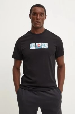 The North Face t-shirt bawełniany Tee Expedition System męski kolor czarny z nadrukiem NF0A89DCJK31