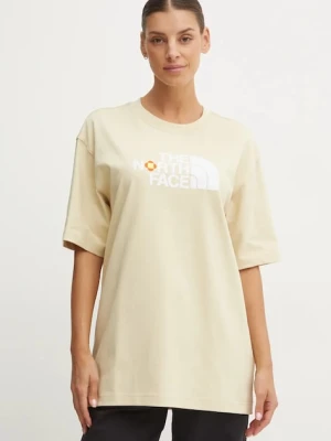 The North Face t-shirt bawełniany TNF x Yinka Ilori beżowy