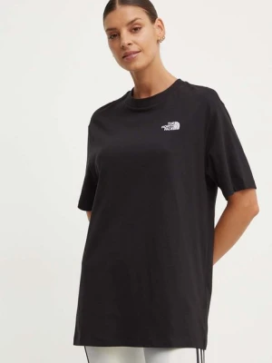 The North Face t-shirt bawełniany W S/S Essential Oversize Tee damski kolor czarny NF0A87NQJK31