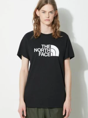 The North Face t-shirt bawełniany W S/S Relaxed Easy Tee damski kolor czarny NF0A87N9JK31