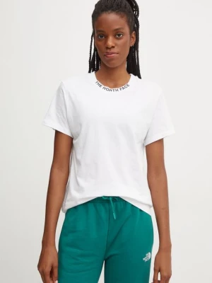 The North Face t-shirt bawełniany Zumu S/S Tee damski kolor biały NF0A87DJFN41