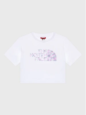 The North Face T-Shirt Crop Easy NF0A83EU Biały Regular Fit