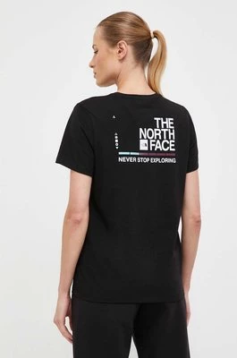The North Face t-shirt damski kolor czarny NF0A86XNKY41
