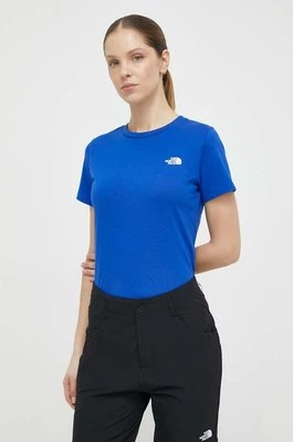 The North Face t-shirt damski kolor niebieski NF0A87NHCZ61