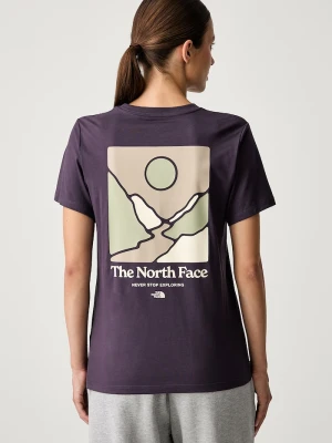 The North Face T-shirt damski z bawełną Monte fioletowy