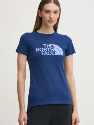 The North Face t-shirt Easy damski kolor granatowy NF0A8A6D89N1