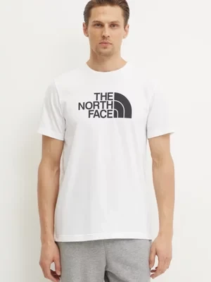 The North Face t-shirt Easy męski kolor beżowy z nadrukiem NF0A8A6CFN41