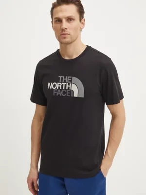 The North Face t-shirt Easy męski kolor czarny z nadrukiem NF0A8A6CJK31