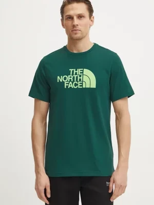 The North Face t-shirt Easy męski kolor zielony z nadrukiem NF0A8A6CA6O1