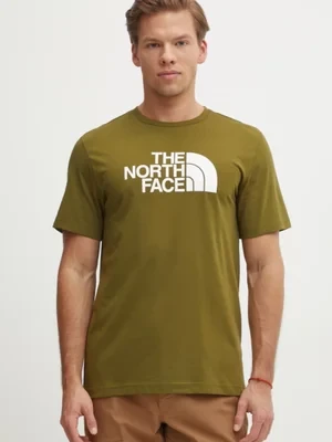 The North Face t-shirt Easy męski kolor zielony z nadrukiem NF0A8A6CTOE1