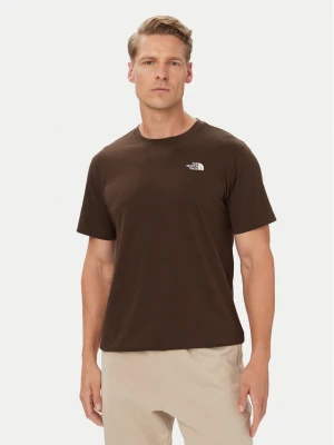 The North Face T-Shirt Evolution Simple Dome NF0A8CZ2 Brązowy ciemny Regular Fit