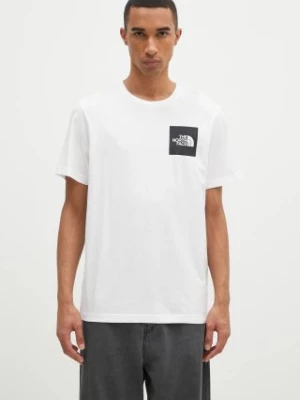 The North Face t-shirt Fine Tee męski kolor biały z nadrukiem NF0A8A6MFN41