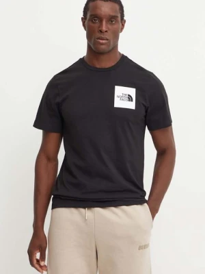The North Face t-shirt Fine Tee męski kolor czarny z aplikacją NF0A8A6MJK31