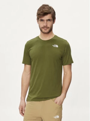 The North Face T-Shirt Foundation Mountain Lines NF0A8830 Zielony Regular Fit