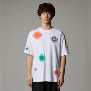 The North Face T-shirt Let's Blossom Together Tnf X Yinka Ilori Unisex Tnf White Rozmiar XL male