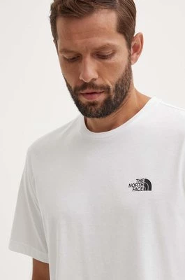 The North Face t-shirt M S/S Simple Dome Tee męski kolor biały z nadrukiem NF0A87NGFN41