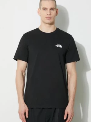The North Face t-shirt M S/S Simple Dome Tee męski kolor czarny z nadrukiem NF0A87NGJK31