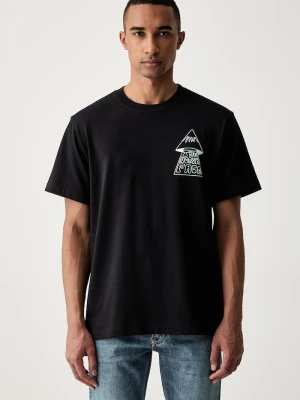 The North Face T-shirt męski bawełniany MOUNTAIN PLAY RELAXED czarny