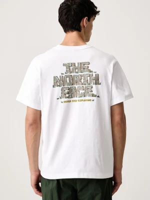 The North Face T-shirt męski bawełniany Relaxed biały