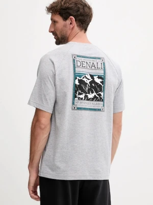 The North Face t-shirt męski kolor szary z nadrukiem NF0A87NUDYX1